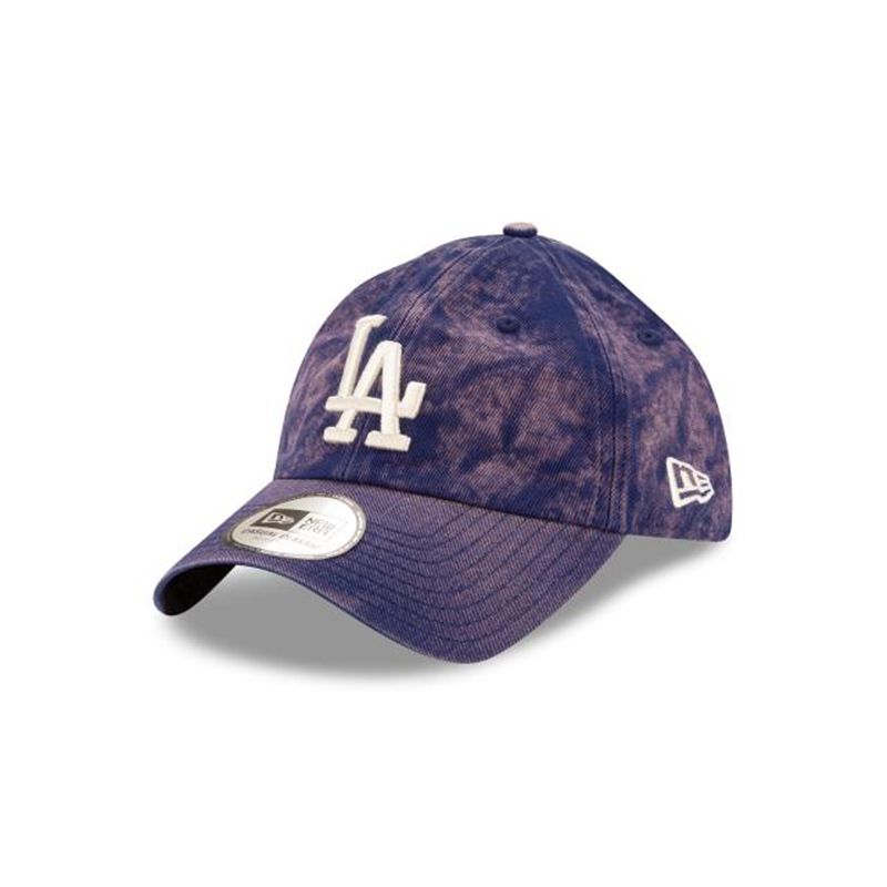 MLB Los Angeles Dodgers Hand Brush Wash Casual Classic Adjustable (DRR3958) - Purple New Era Caps